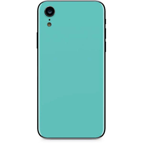 Turquoise Blue Solid iPhone XR Skin