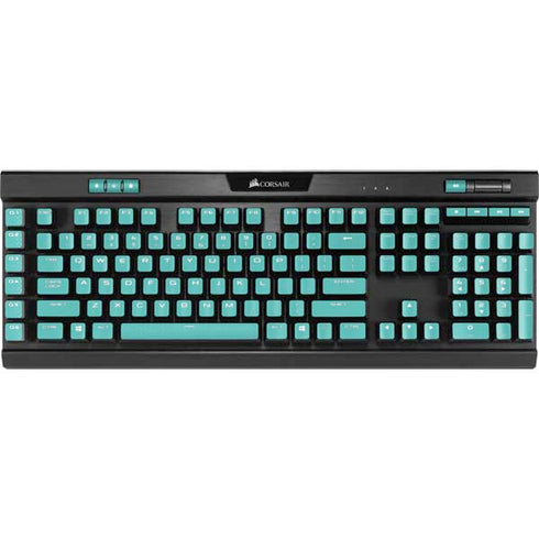 Turquoise Blue Solid K95 RGB PLATINUM Mechanical Gaming Keyboard Skin