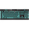 Turquoise Blue Solid K95 RGB PLATINUM Mechanical Gaming Keyboard Skin