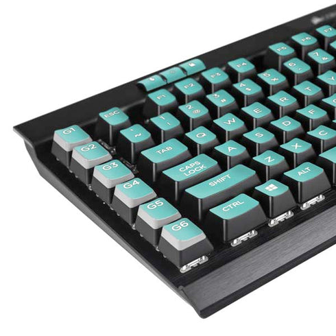 Turquoise Blue Solid K95 RGB PLATINUM Mechanical Gaming Keyboard Skin