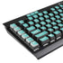 Turquoise Blue Solid K95 RGB PLATINUM Mechanical Gaming Keyboard Skin