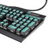 Turquoise Blue Solid K95 RGB PLATINUM Mechanical Gaming Keyboard Skin