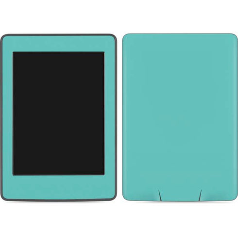 Turquoise Blue Solid Amazon Kindle Skin