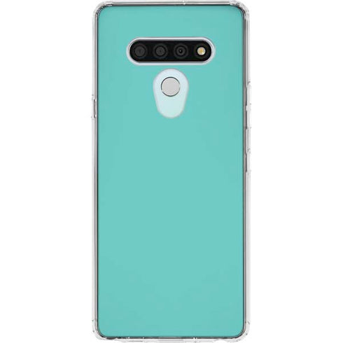 Turquoise LG Stylo 6 Clear Case