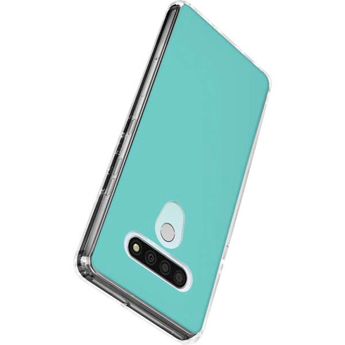 Turquoise LG Stylo 6 Clear Case