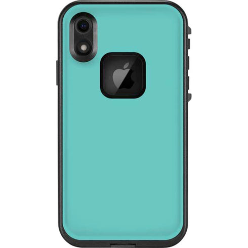 Turquoise Blue Solid LifeProof Fre iPhone Skin
