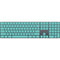 Turquoise Blue Solid Magic Keyboard with Numeric Keypad Skin