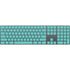 Turquoise Blue Solid Magic Keyboard with Numeric Keypad Skin