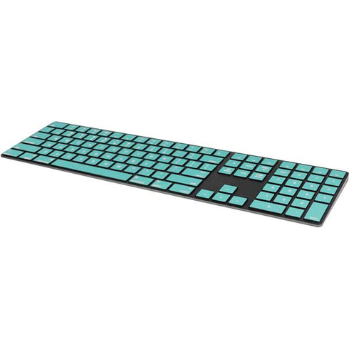 Turquoise Blue Solid Magic Keyboard with Numeric Keypad Skin