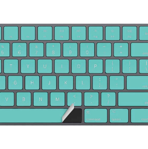 Turquoise Blue Solid Magic Keyboard with Numeric Keypad Skin
