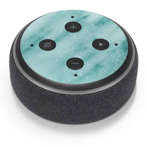 Turquoise Marble Amazon Echo Dot Skin