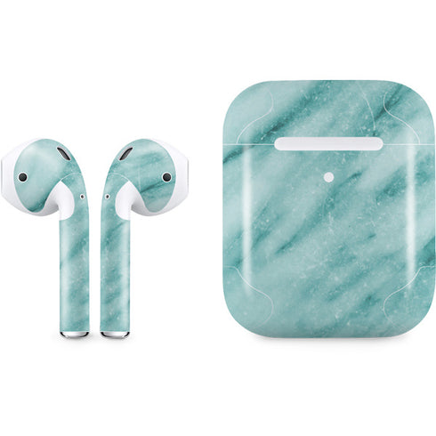 Turquoise Marble Apple AirPods 2 Skin
