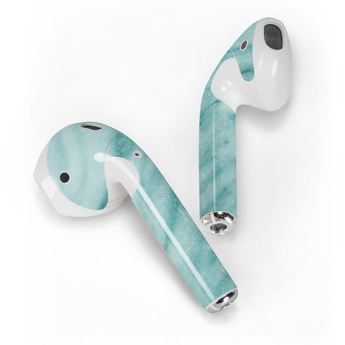 Turquoise Marble Apple AirPods 2 Skin