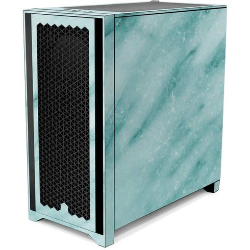 Turquoise Marble Corsair 4000D Tempered Glass Mid-Tower ATX Case Skin