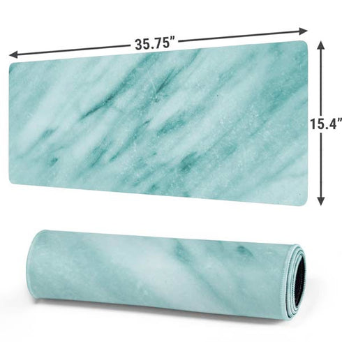 Turquoise Marble Gaming Mouse Pad