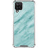 Turquoise Marble Galaxy A12 Clear Case
