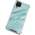 Turquoise Marble Galaxy A12 Clear Case