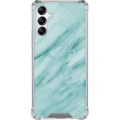 Turquoise Marble Galaxy A14 5G Clear Case