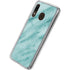 Turquoise Marble Galaxy A20 Clear Case