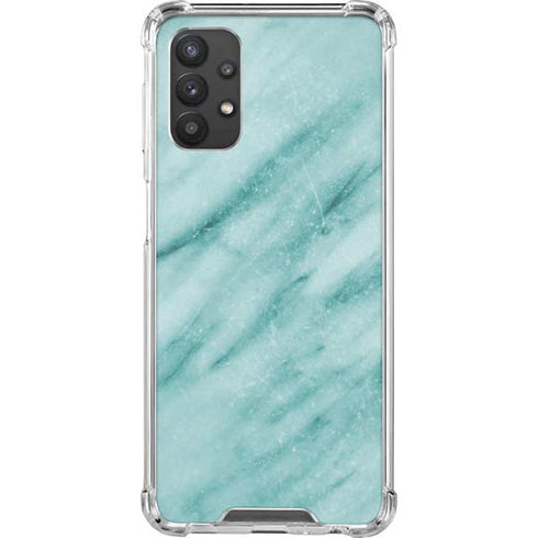 Turquoise Marble Galaxy A32 5G Clear Case