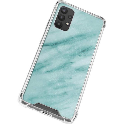 Turquoise Marble Galaxy A32 5G Clear Case