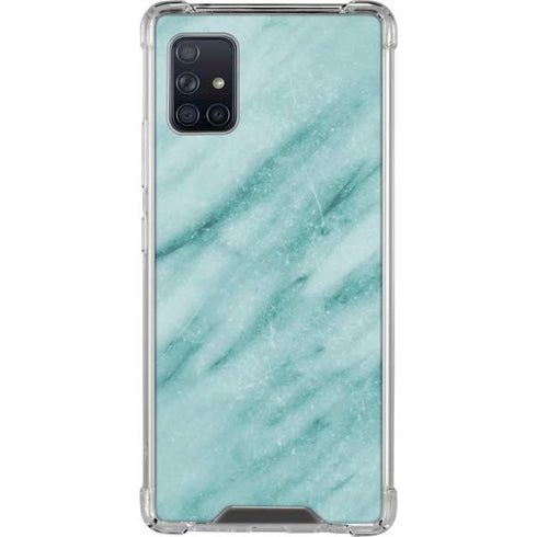 Turquoise Marble Galaxy A51 5G Clear Case