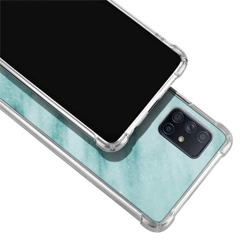 Turquoise Marble Galaxy A51 5G Clear Case