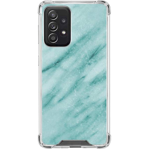 Turquoise Marble Galaxy A52 5G Clear Case