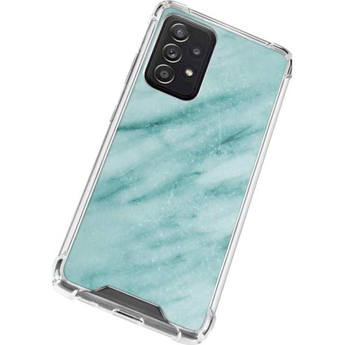 Turquoise Marble Galaxy A52 5G Clear Case