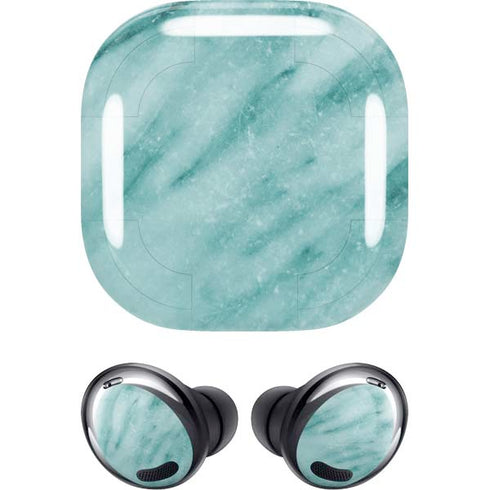 Turquoise Marble Galaxy Buds Pro Skin
