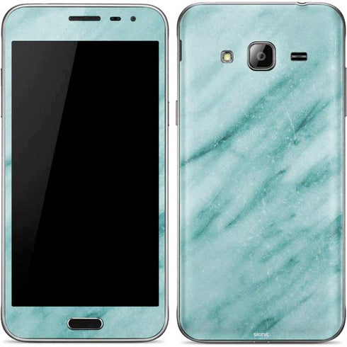 Turquoise Marble Galaxy J3 Skin