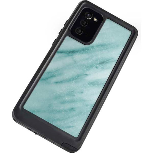 Turquoise Marble Galaxy Note20 5G Waterproof Case