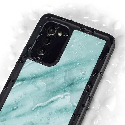 Turquoise Marble Galaxy Note20 5G Waterproof Case