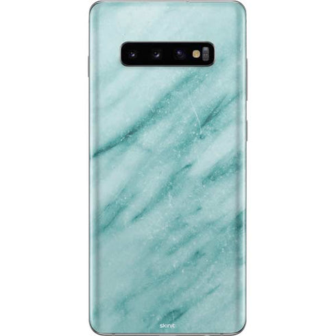 Turquoise Marble Galaxy S10 Plus Skin