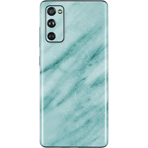 Turquoise Marble Galaxy S20 Fan Edition Skin