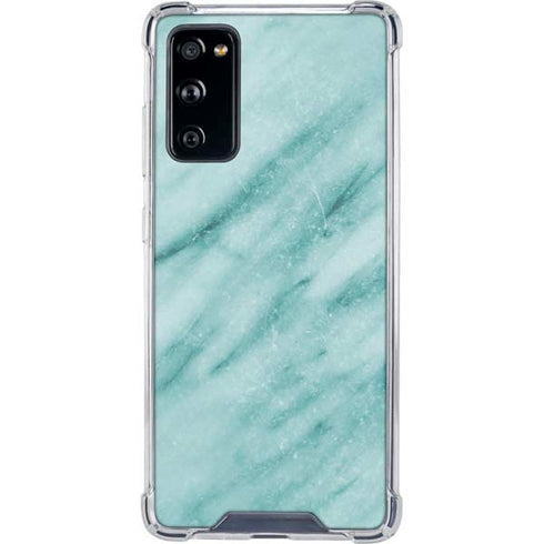 Turquoise Marble Galaxy S20 FE Clear Case