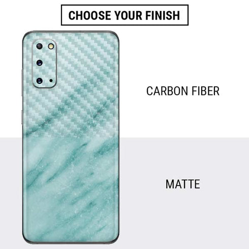 Turquoise Marble Galaxy S20 Skin