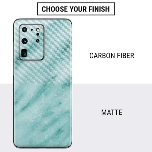 Turquoise Marble Galaxy S20 Ultra 5G Skin