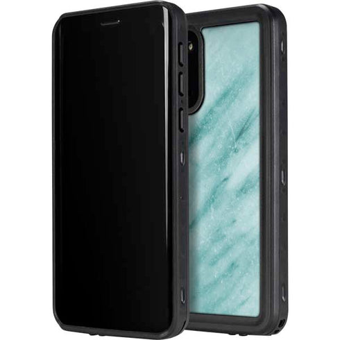 Turquoise Marble Galaxy S20 Waterproof Case