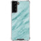 Turquoise Marble Galaxy S21 FE Clear Case