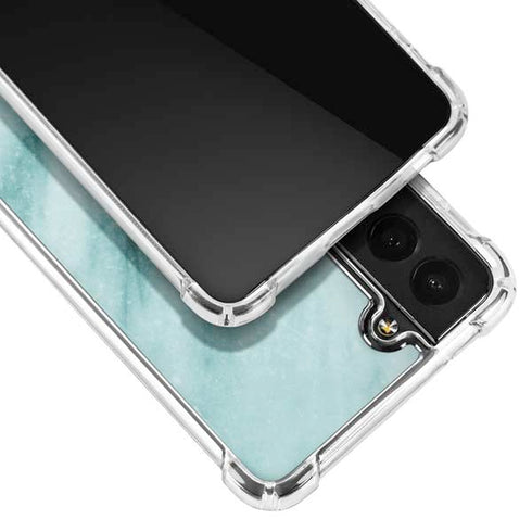 Turquoise Marble Galaxy S21 FE Clear Case