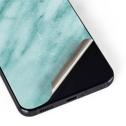 Turquoise Marble Galaxy S22 Plus Skin