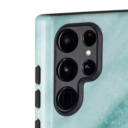 Turquoise Marble Galaxy S22 Ultra Pro Case