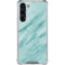 Turquoise Marble Galaxy S23 Plus Clear Case