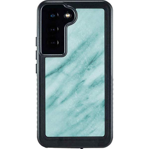 Turquoise Marble Galaxy S23 Waterproof Case