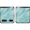 Turquoise Marble Galaxy Z Flip Skin