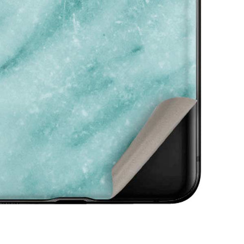 Turquoise Marble Galaxy Z Flip Skin