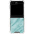 Turquoise Marble Galaxy Z Flip5 5G Clear Case