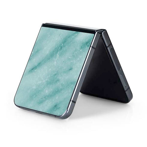 Turquoise Marble Galaxy Z Flip5 5G Skin