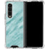 Turquoise Marble Galaxy Z Fold4 5G Clear Case